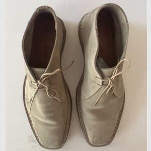 Rare Miu Miu Menswear Desert Boot - Light Tan Suede, Size